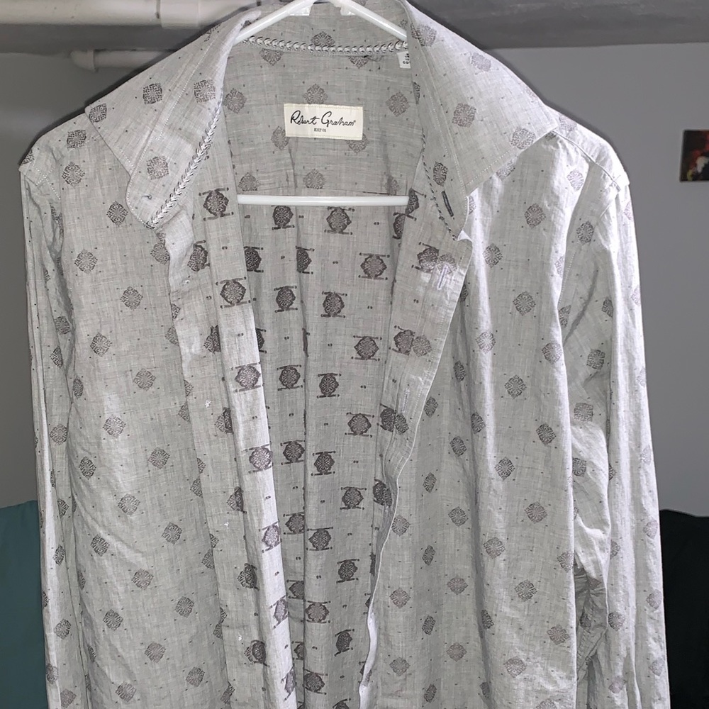 Grey Robert Graham Dress Shirt